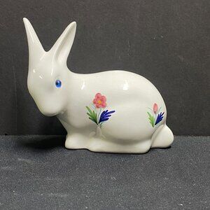 Vintage ELPA Alcobaca Portugal Ceramic Bunny Rabbit Figurine